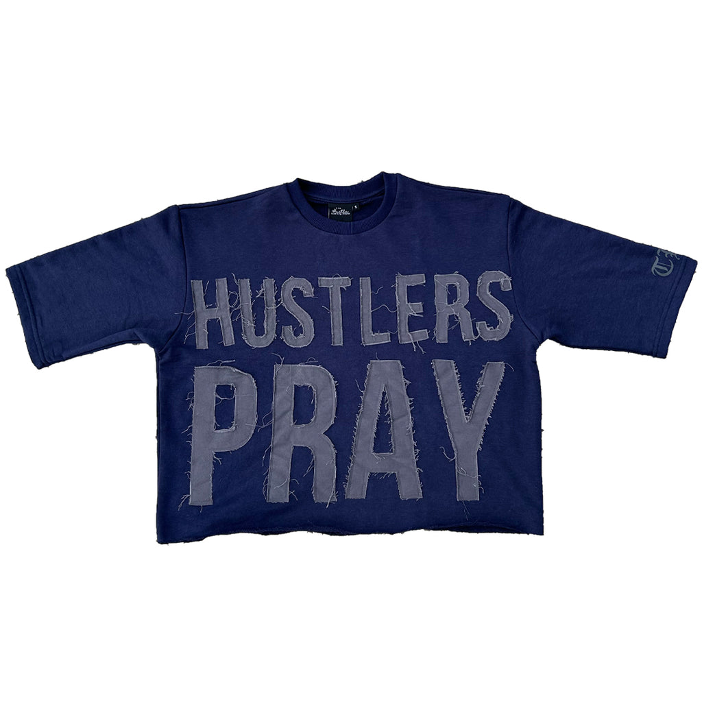Hustlers Pray Cropped Tee