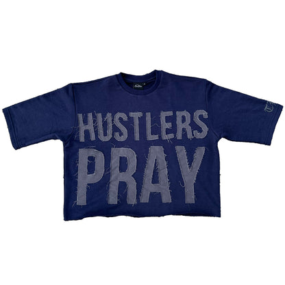 Hustlers Pray Cropped Tee