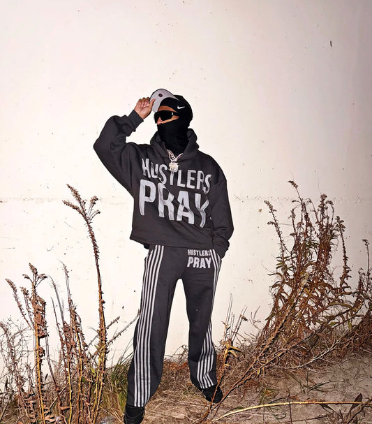 Hustlers Pray Baggy Track Pants