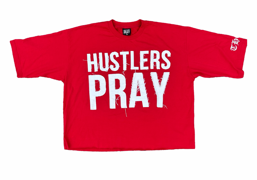 Hustlers Pray Cropped Tee