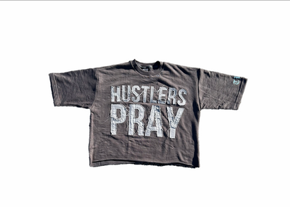 Hustlers Pray Cropped Tee
