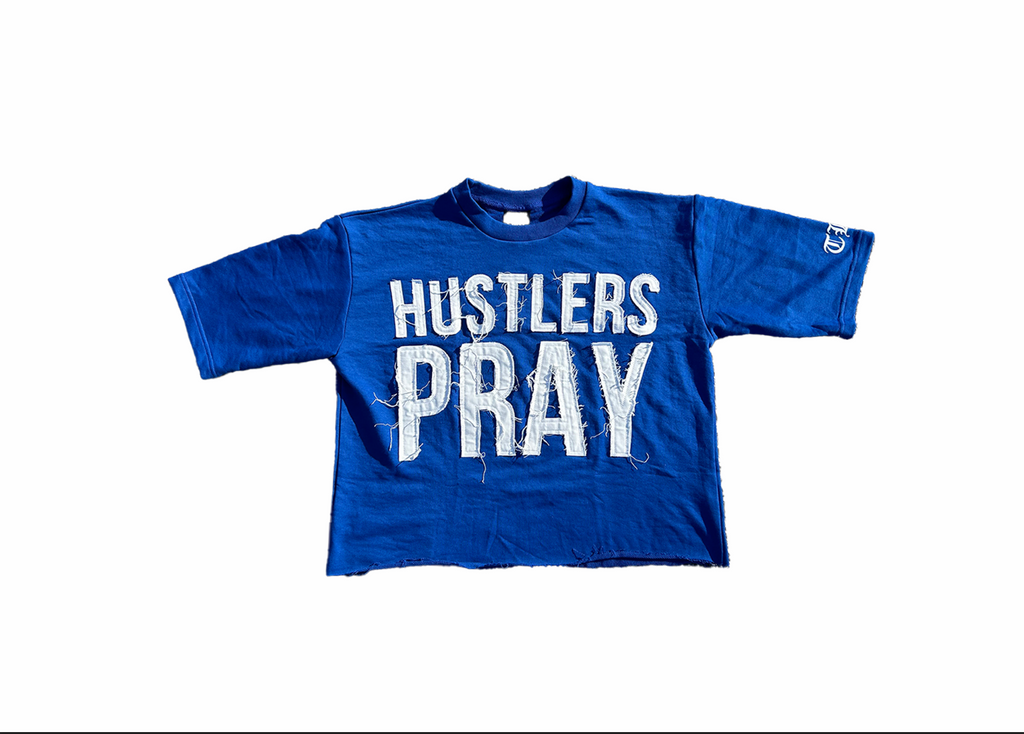 Hustlers Pray Cropped Tee