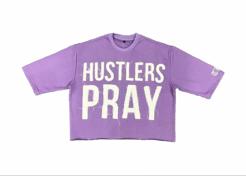 Hustlers Pray Cropped Tee
