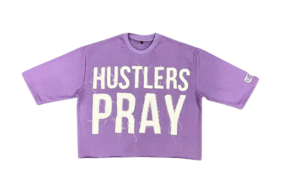 Hustlers Pray Cropped Tee